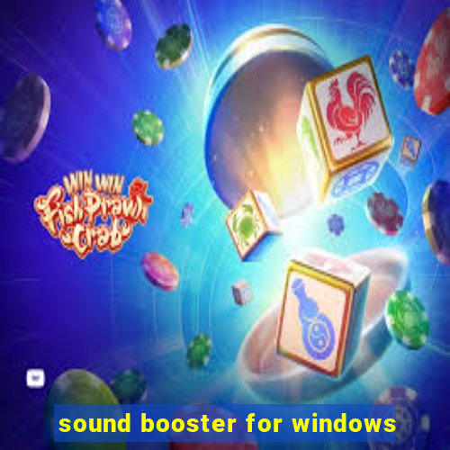 sound booster for windows